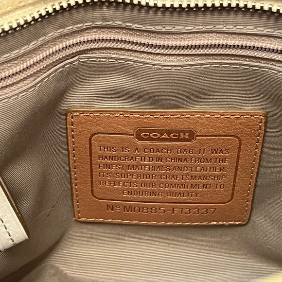 Coach Hampton Optic Signature Stripe Satchel - Picture 8 of 12